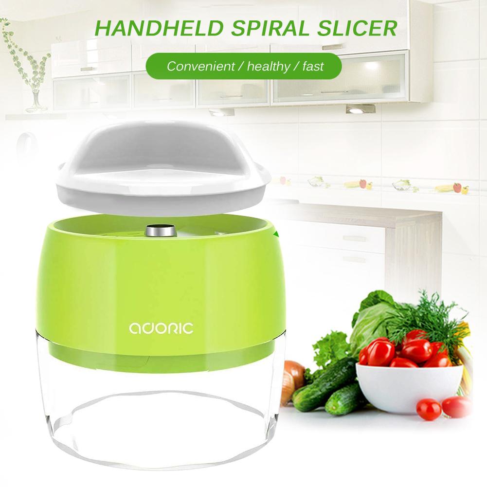 Vegetable Spiralizer Slicer Twister Handheld Spiral Cutter Fruit Grater Salad Tool Zucchini Noodle