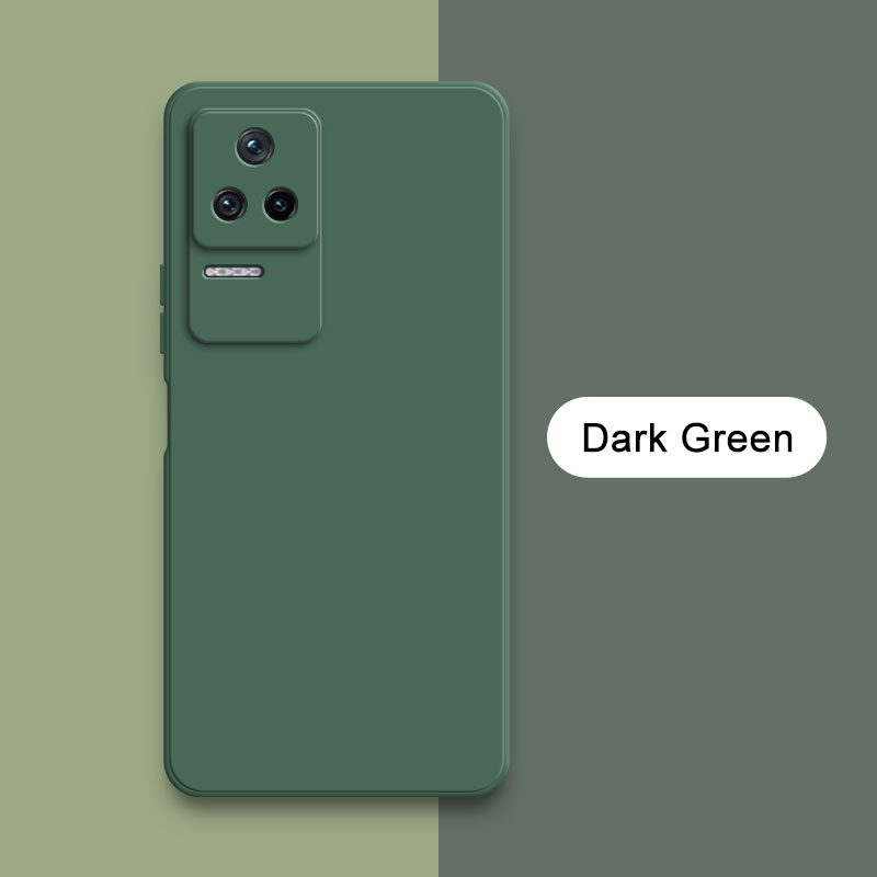 Coque arrière carrée originale en Silicone liquide pour Xiaomi POCO F4 GT 5G, étui de protection souple pour appareil photo, mignon, sac Funda: Néoprène / Rose