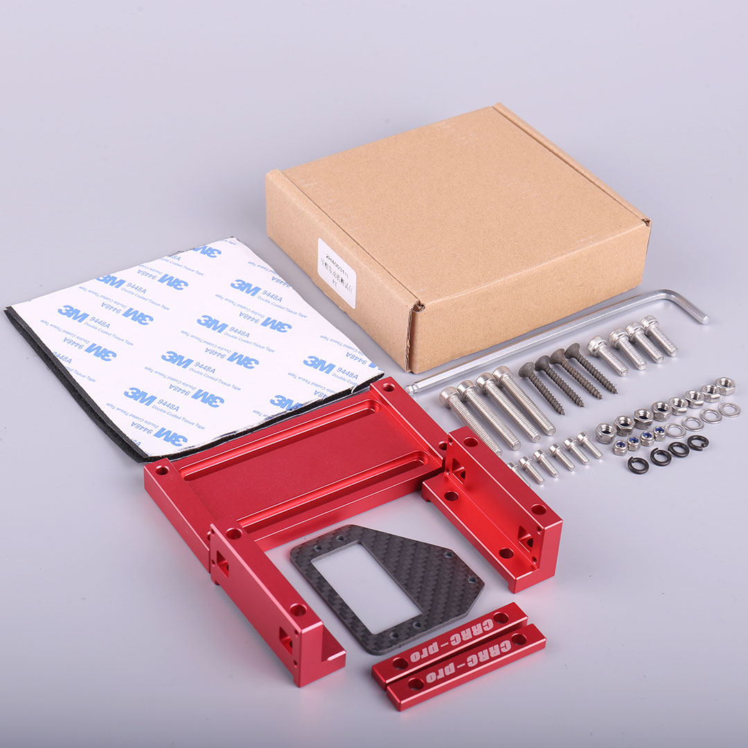 CRRC-PRO Alloy CNC Methanol Engine Gasoline Test Bench Set Run-in Bench For RC Airplane Helicopter DIY Tool Parts: Red
