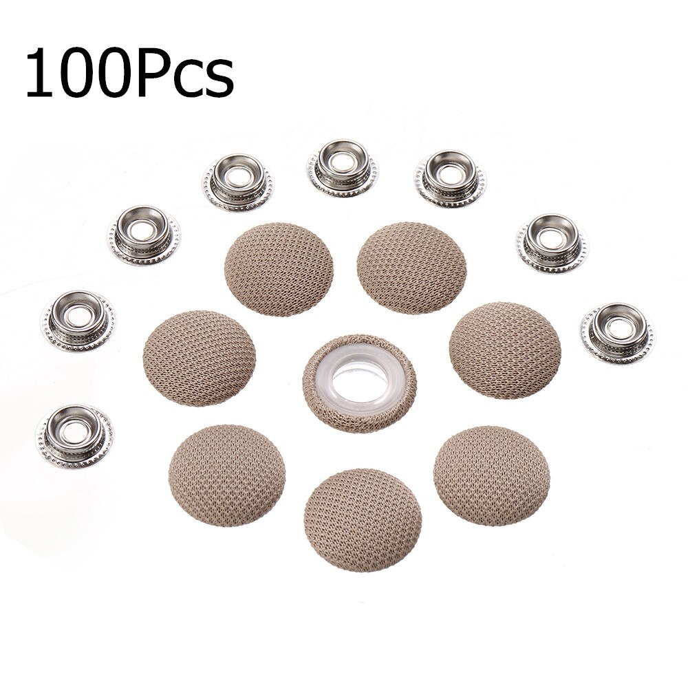 100/50 stk bil innvendig takduk feste skrukork tak reparasjon nylon stoff spenne stoff øvre festemidler reparasjon skur klips: 100 stk rutenett beige