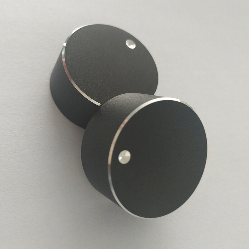 Sort 28*14mm potentiometer hætter sort slibning skinnende kant rachis lydknap