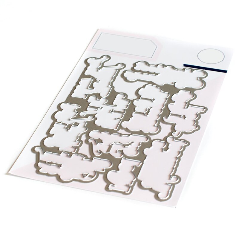 PERFECT SENTIMENTS: Clear Stamp Metal Cutting Dies Plastic and Foil Set For Crafts Making Card Scrapbooking: Cutting Dies