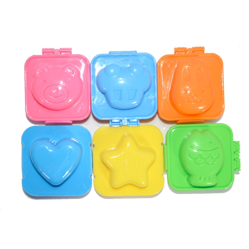 1PCS Boiled Egg Mold Cute Cartoon 3D Egg Ring Mould Bento Maker Cutter Decorating Egg Tool 5*4.5*5CM F20