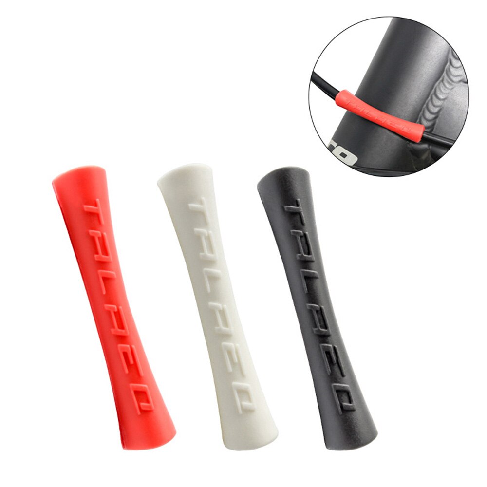 4 stuks mtb anti-wrijving fiets frame bescherming rubberen beschermhoes beschermbuizen kabelbeschermer lijnbuis beschermhoes
