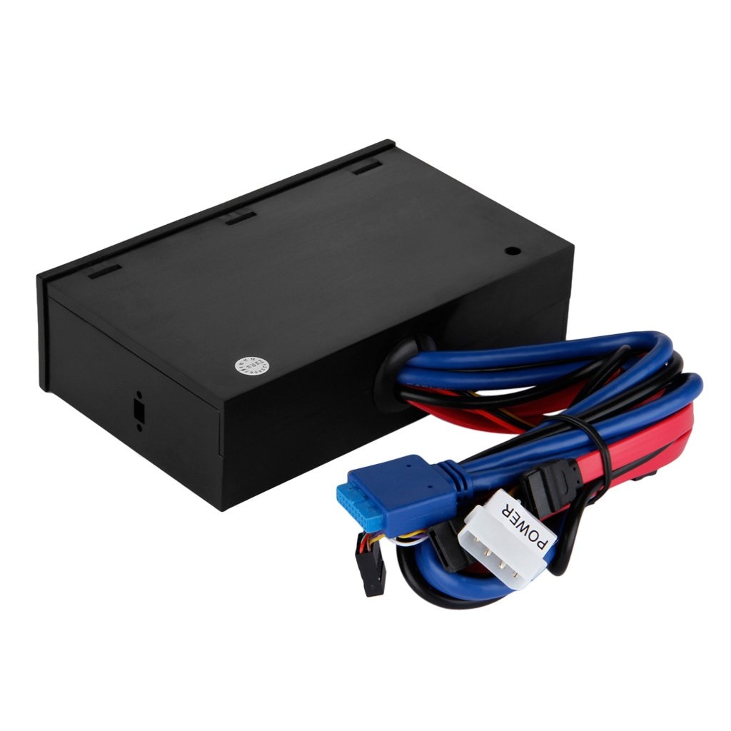 Multifunktion 5.25 "mediedashboard kortlæser usb 2.0 usb 3.0 20- pin e-sata sata frontpanel