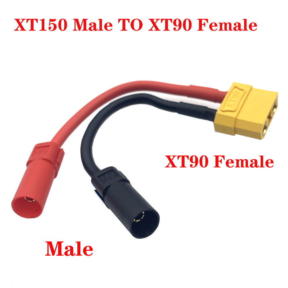 XT60 XT90 to AS150/XT150 Male/Female Plug Adapter Cable 12AWG Wire Silicon Wire Balanced charge Adjustment Conversion Connector: Blue