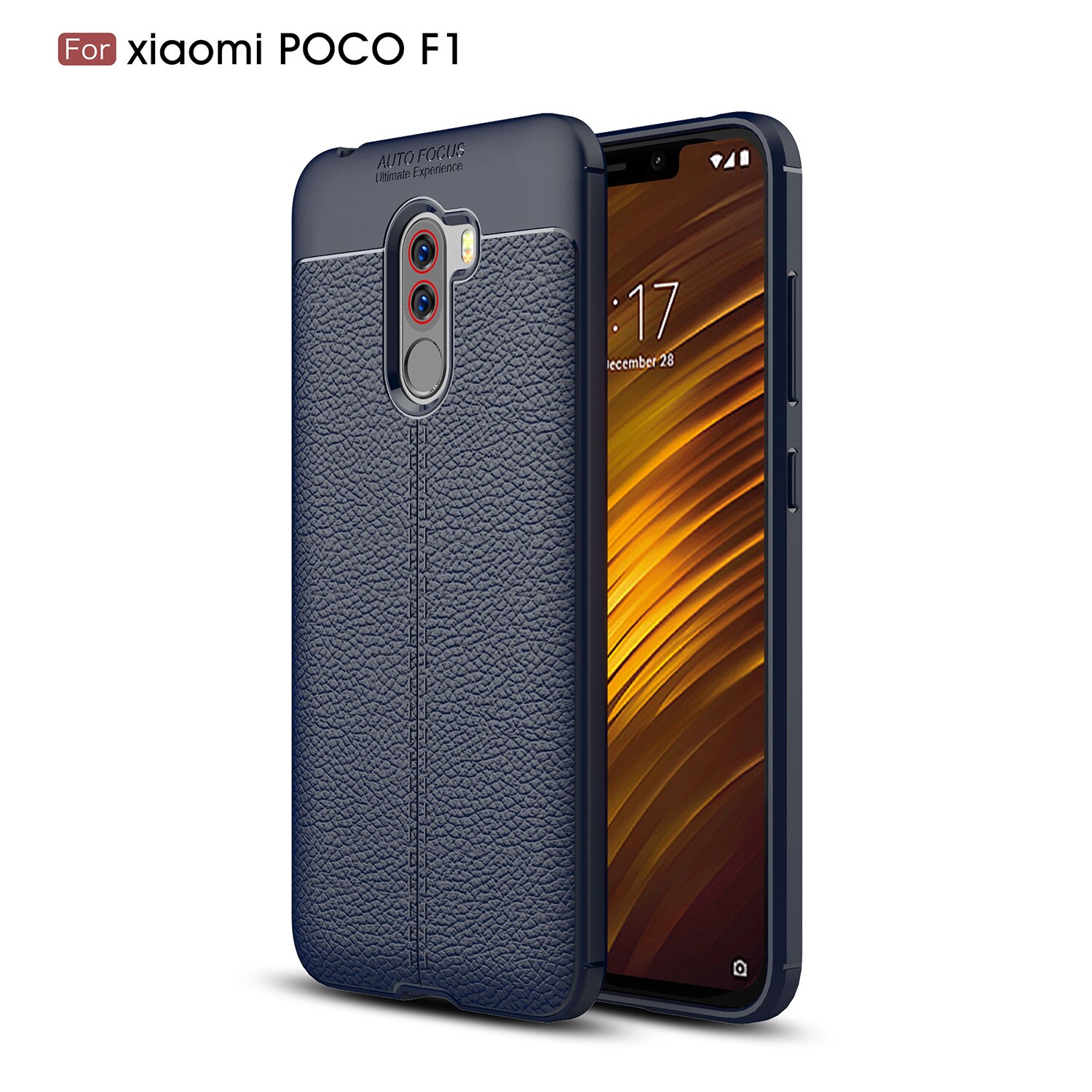 Für pocophone f1 Fall Abdeckung Telefon Fall für Xiaomi PocophoneF1 Zurück Abdeckung TPU Silikon für Xiaomi pocophone f1 Stilvolle Neue fall: Blau