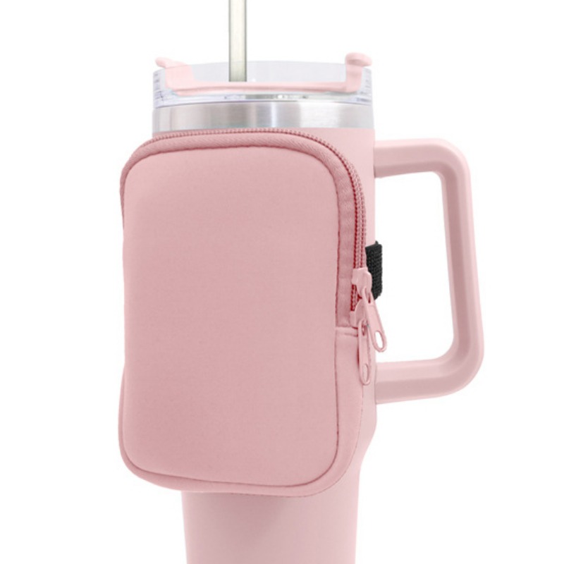 Bolsa de garrafa de água para stanley cup 40oz/20oz/30oz garrafa de água caddy neoprene tumbler saco para cartões chaves carteira fone de ouvido