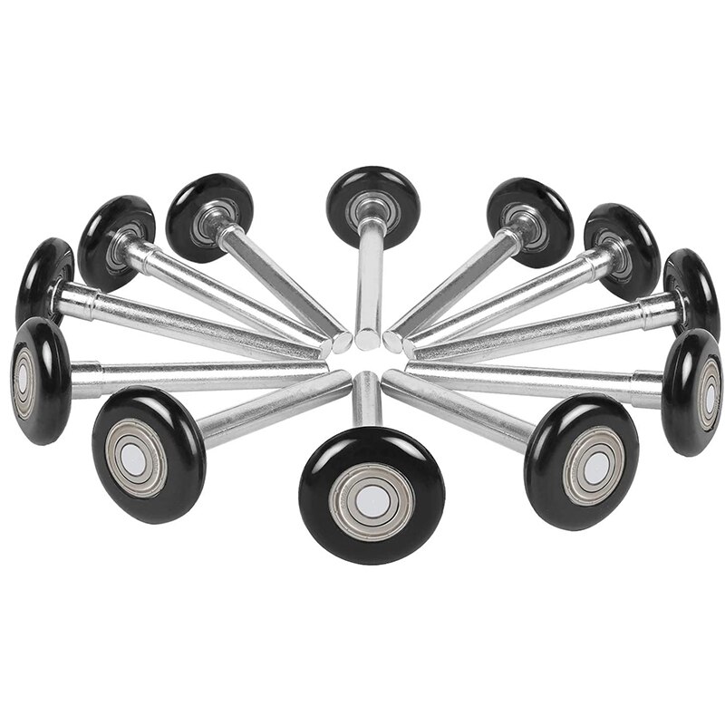 12 stk 2 tommer garageport rolle nylon garageport hjul til udskiftning af garagespor med forseglet 6200zz kugleleje