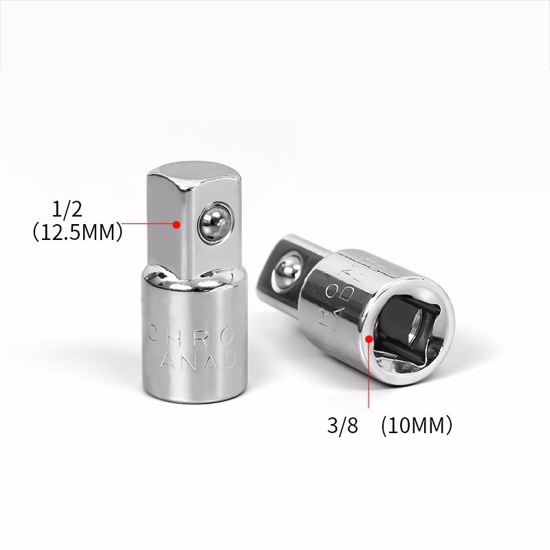 adapter fastnøkkel-stikkontakt skralle fly til stort stål 1pc omformer-hode-hylse 1/2-- til -3/8-1/4-  adapter skiftenøkkel-stikkontakt skralle: Mørklilla
