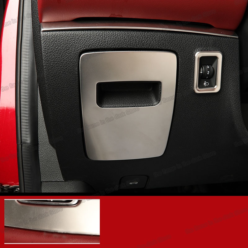 Lsrtw2017, guantera de acero inoxidable para almacenamiento de coches, guantera para Mg Hs , accesorios para faros delanteros swtich