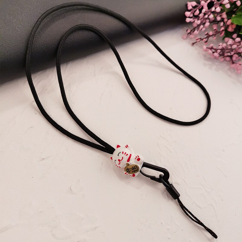 Phone Wrist Straps Lucky Cat Lanyard Strap Mobile Phone Straps Wrist Rope Hanging Neck Rope With Key chain Anti-lost Lanyard: 05