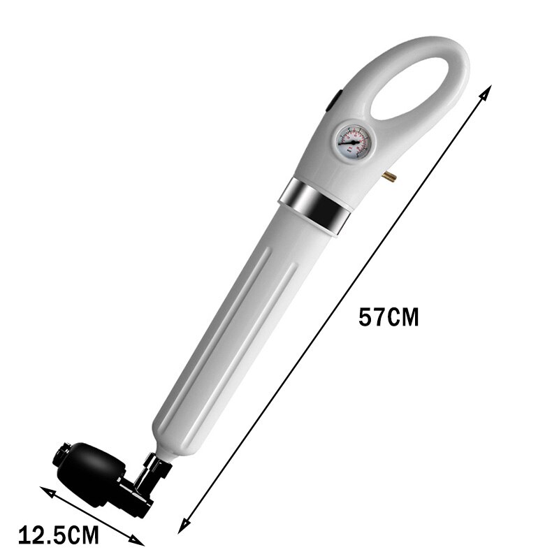 High Pressure Automatic Air Drain Blasters Guns Air Pump with 4 Heads Sink Drain Dredge Tool Powerful Toilet Plunger Cleaner: Default Title