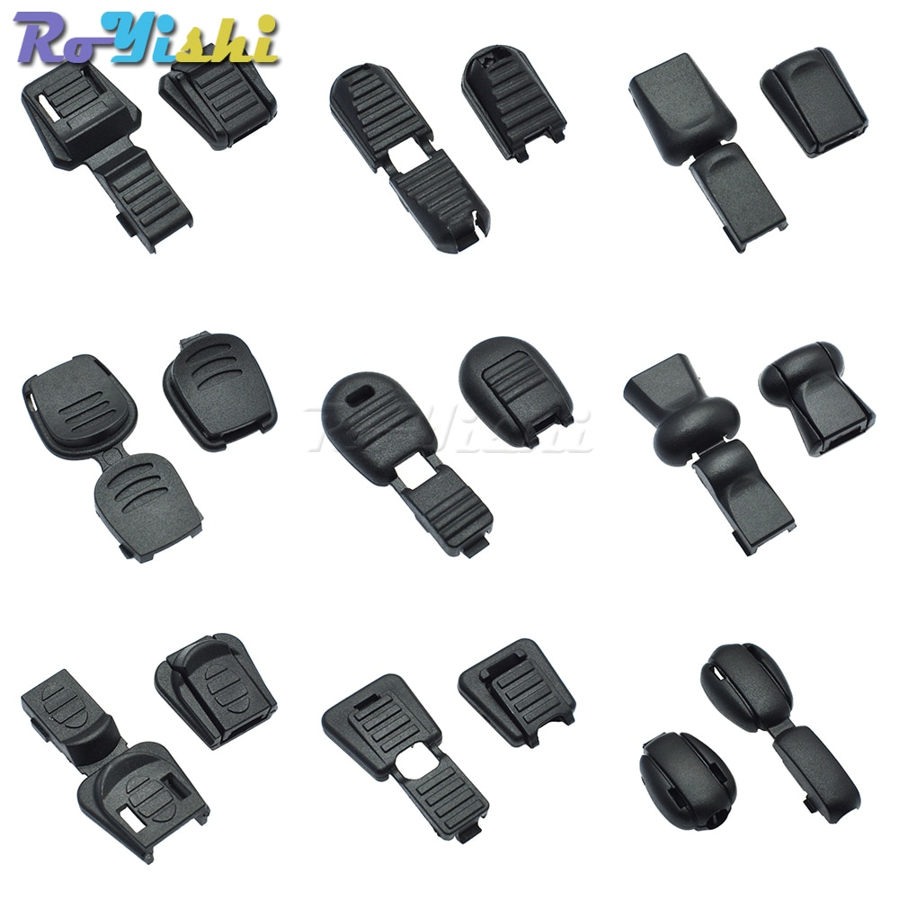 1000pcs/pack Zipper Pull Cord Ends For Paracord &amp; Cord Tether Tip Cord Lock Plastic Black