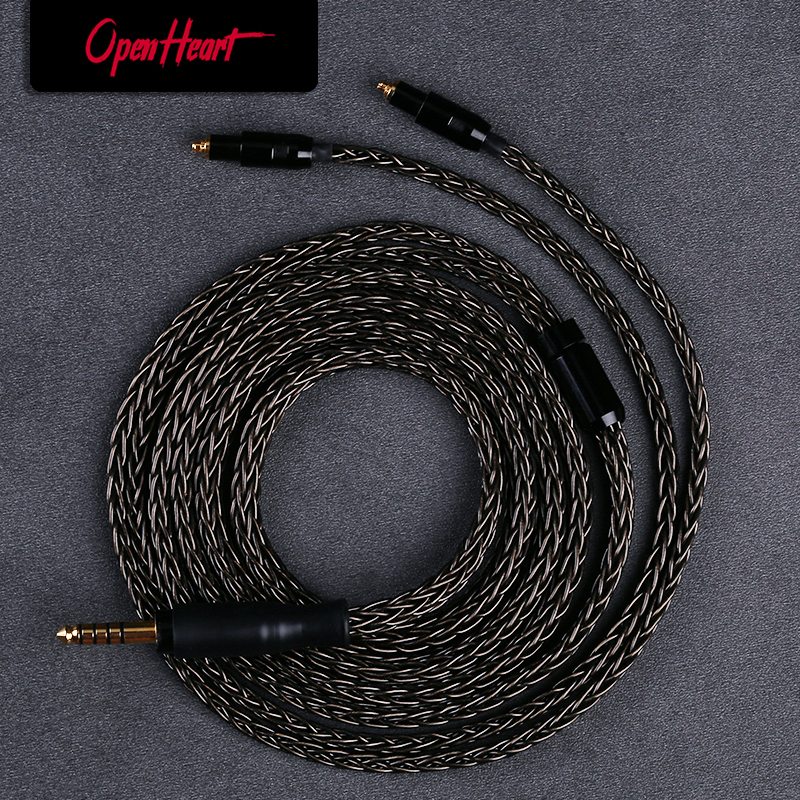 OPENHEART 16 Core Hoofdtelefoonkabel Voor Shure SRH1540 SRH1840 SRH1440 XLR 4.4mm 2.5mm 3.5mm 6.35mm 2m 3m Upgrade Evenwichtige Kabel