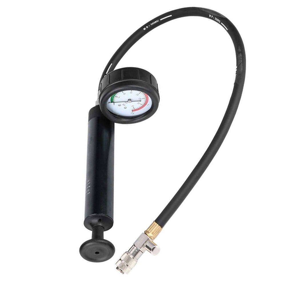 Water Tank Tester Leak Detector Automotive Car Cooling System Pressure Gauge Radiator Adapters Black