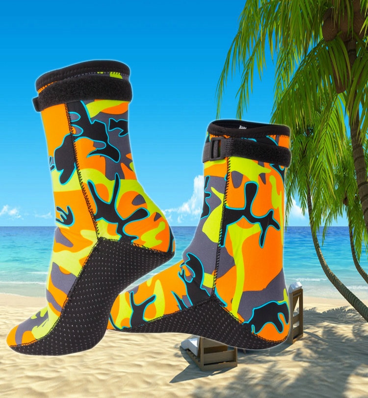 3mm Neopren Camouflage Tauchen Surfen Socken Warme Schwimmen Schuhe Verhindern Scratch Männer Frauen Kinder Strand Schnorcheln Stiefel