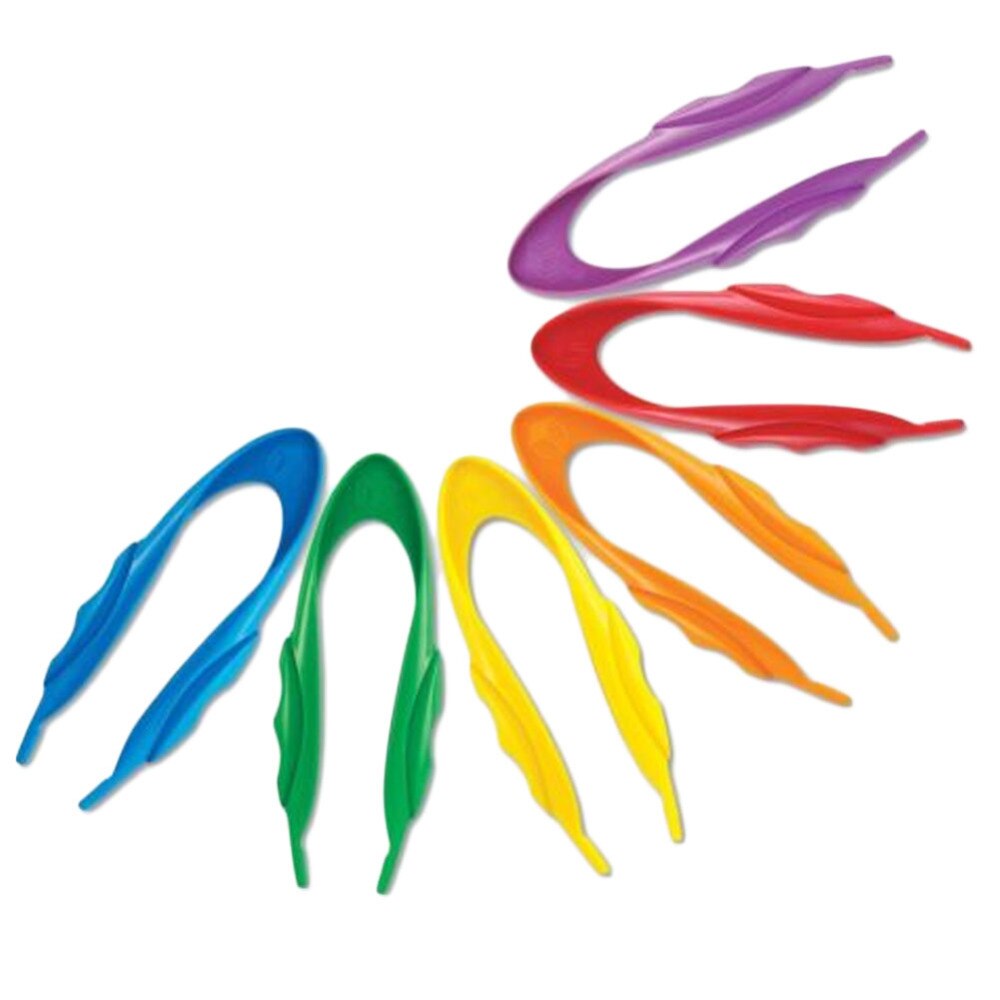 1 stück fütterungspinzette, klemmzange aus kunststoff, kindergarten-lernspielzeug, farbe zufällig
