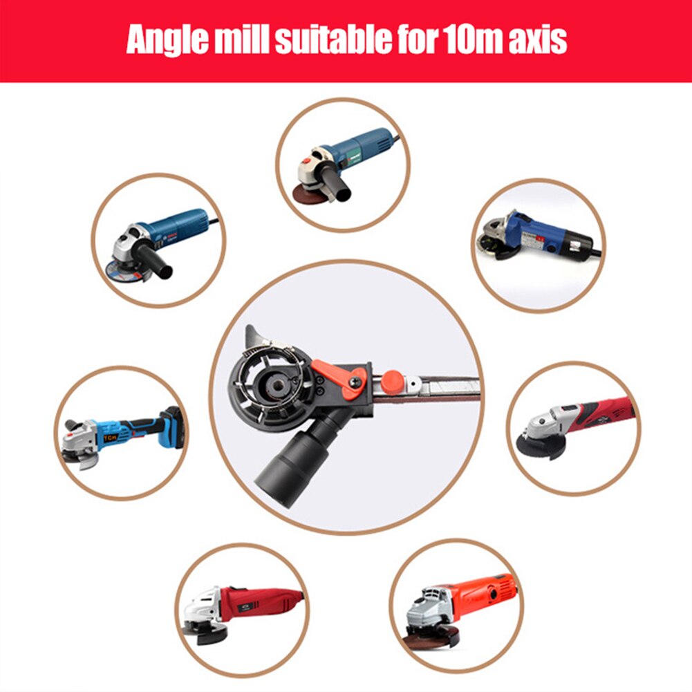 M14 Gemodificeerde Zand Riem Machine Power Tool Mini Schuurmachine Schuren Riem Adapter Hoofd Voor 115/125 Haakse Slijper Power Tools