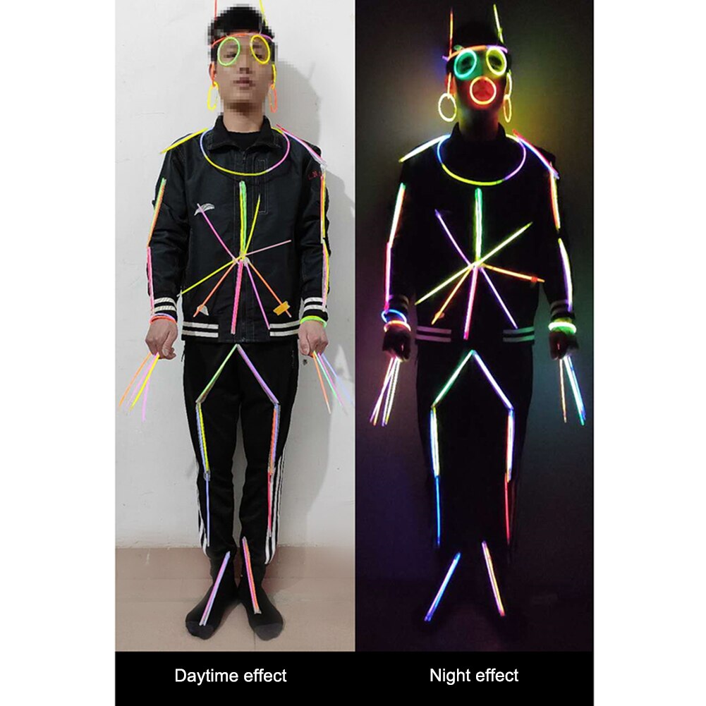 100 Pcs Glow Sticks Light toys Fluorescence Light Bracelets Necklaces Neon Bright Colorful flash Glow Sticks Party Supplies Toy
