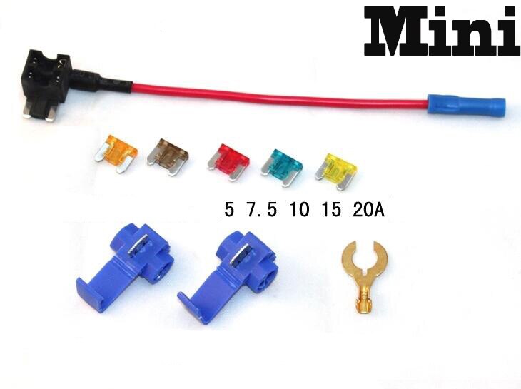 M/S/Mini maat Zekering Adapter tap Dual Adapter Ho... Grandado