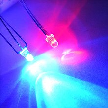 YongYeTai Rode en blauwe LED 3MM ronde transparante common anode