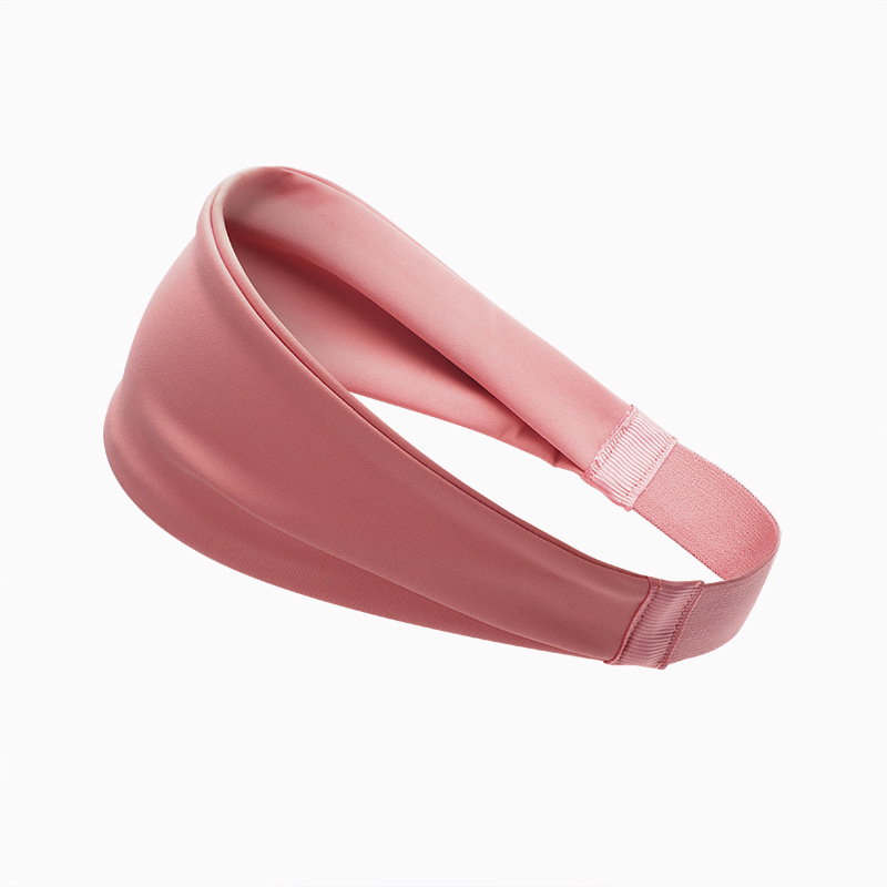 Zweetband voor mannen en vrouwen, sportieve hoofdband voor yoga, hardlopen, fitness en workouts, antislip, ademende hoofdband, zweetabsorberende haarband.: Roze
