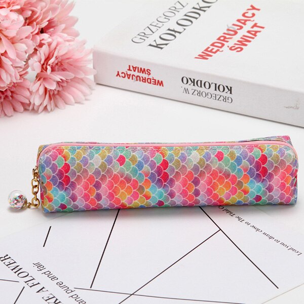 Pennal paljett rosa søt astuccio glitter for jenter piornik pennenzak okul kalem kutusu piurnik kotak pensil skoleutstyr: En
