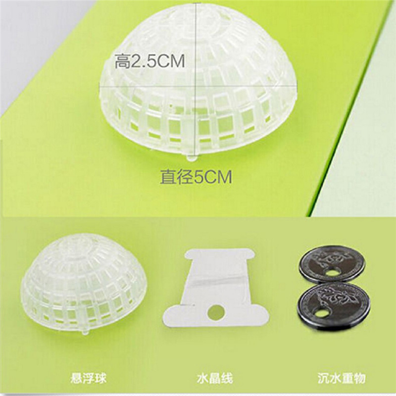 Akvariefisk reker tank media mose ball bo plante filter filtrering krystall rød reker vannplanter dyrking husverktøy: 2