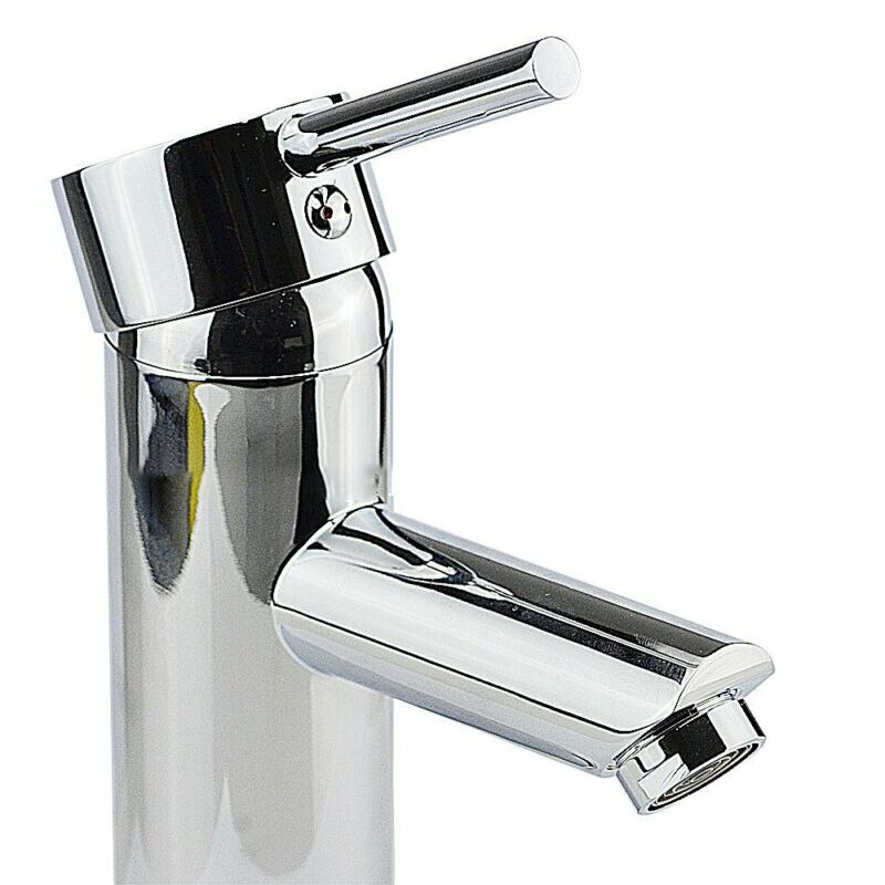 Mono Mixer Brass+Steel Faucet Tap For Bathroom Basin Sink+Inlet Hoses 60cm Installation Instruction