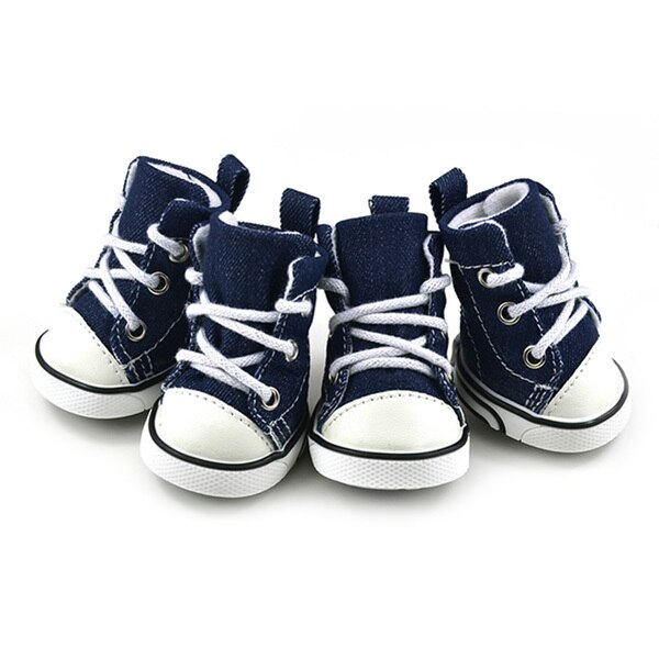 4 Pcs Puppy Pet Dog Anti-slip Waterproof Sporty Shoes Sneakers Breathable Booties For Dogs AA