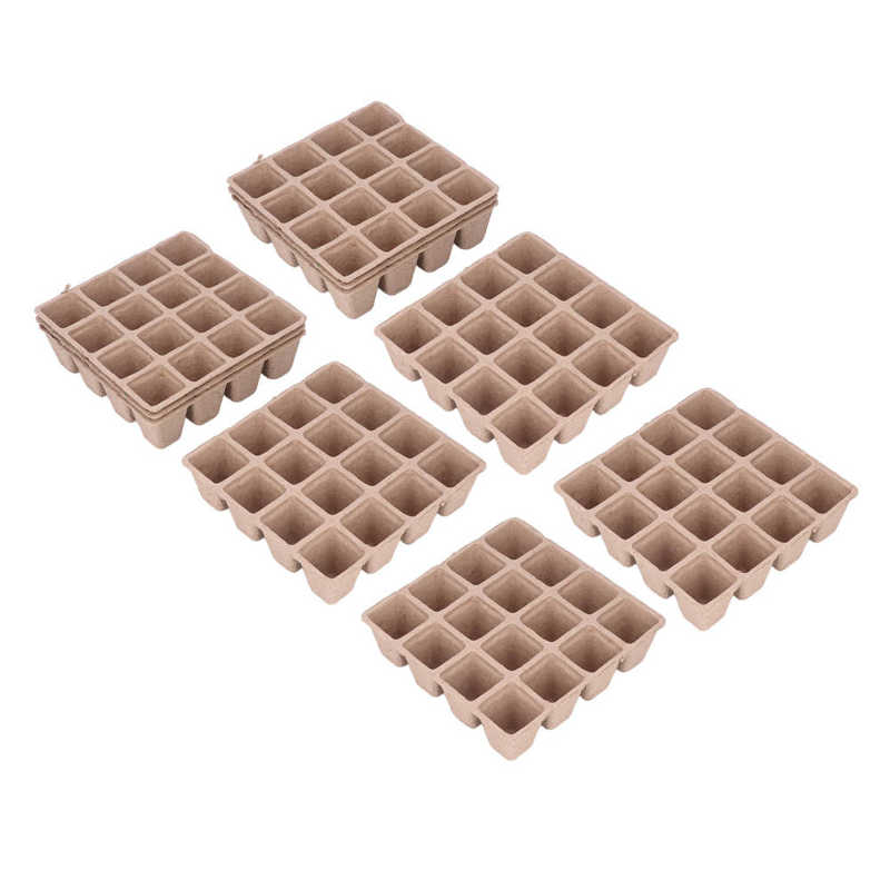 Plant Pots Eco Friendly Paper Pulp Seed Starter Nursery Pots for Grasses Seed