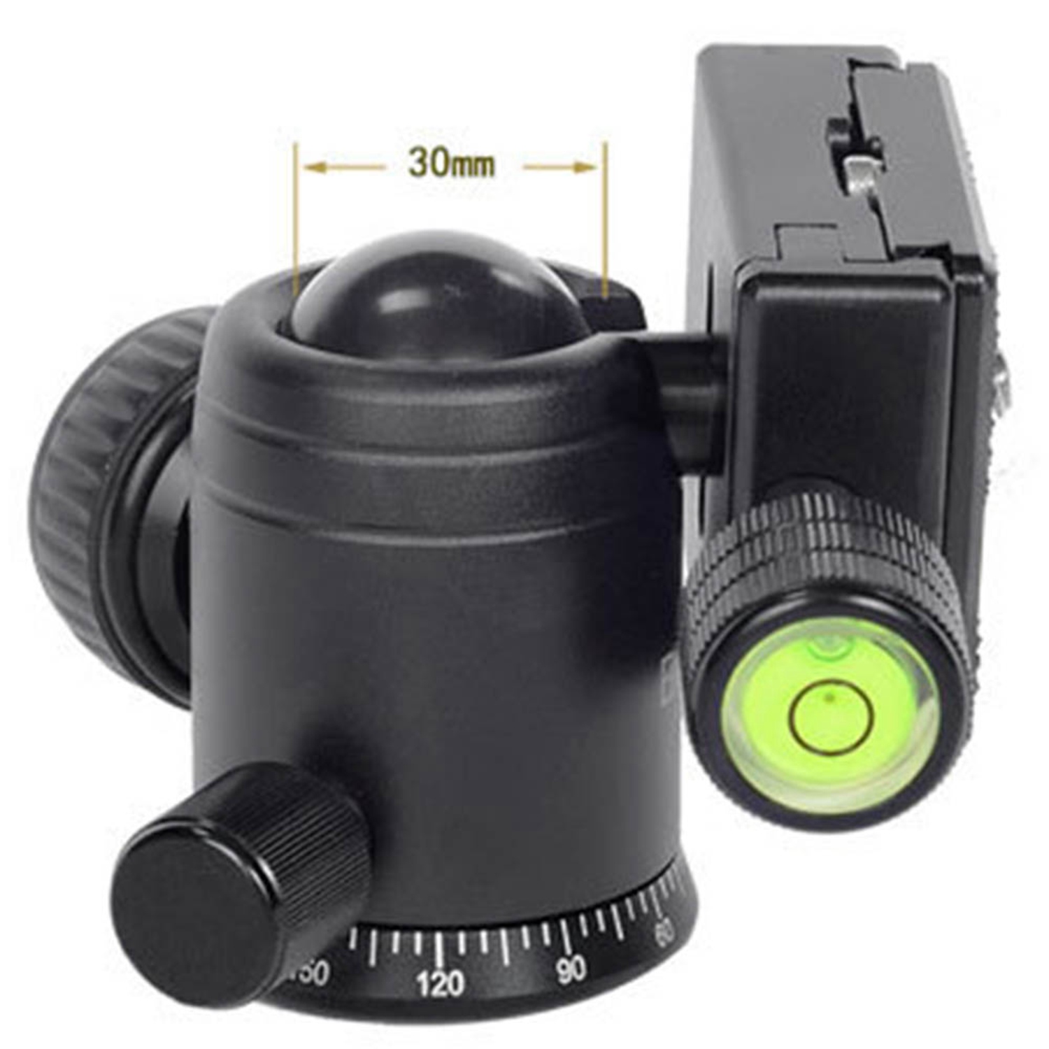 Bexin V-30 360 Grad Drehbaren Tragbare Mini Kamera Video Ball Stativ Kopf Mit 1/4 zoll Gewinde schnell Freisetzung Platte Für manf