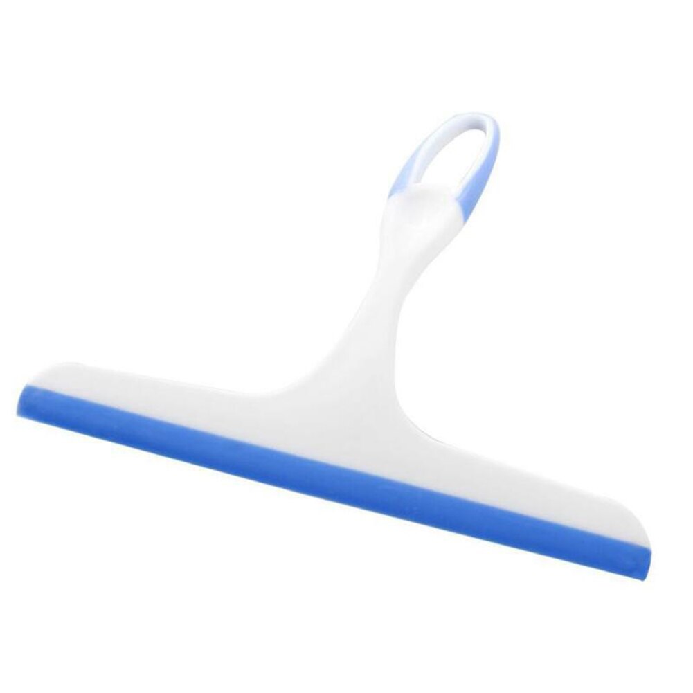 Glass Window Wiper Soap Cleaner Squeegee Shower Bathroom Mirror Cleaning Brush Glass Cleaning Wiper Brush Cleaning Tool: Blue