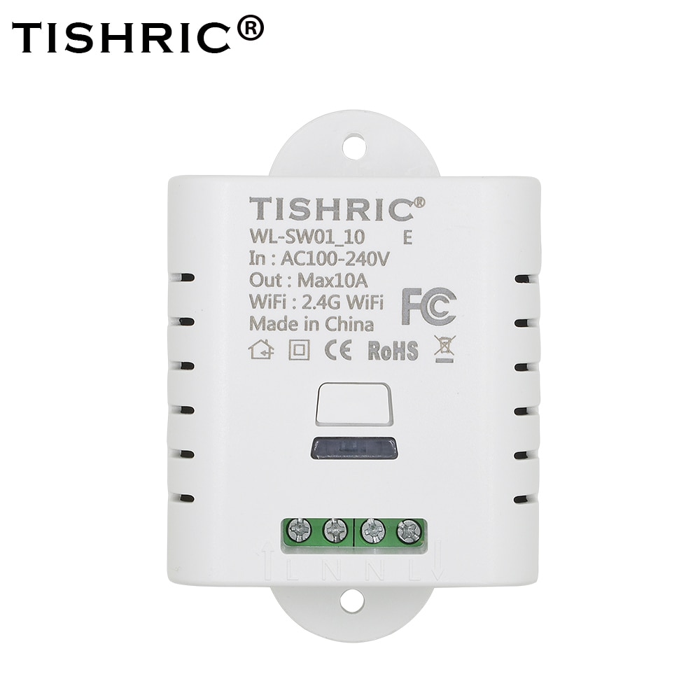 TISHRIC 10/16A Smart Home Automation Basic Wireless Wifi Switch DIY Relay Module Controller Work Wireless Remote Domotica Alexa