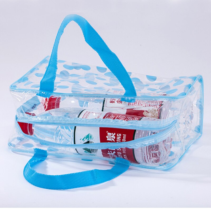Frauen transparent PVC Kosmetik Tasche Reißverschluss Reise machen-hoch Schönheit Waschen Organizer Toilettenartikel Lagerung Tote Beutel Große Bilden fallen