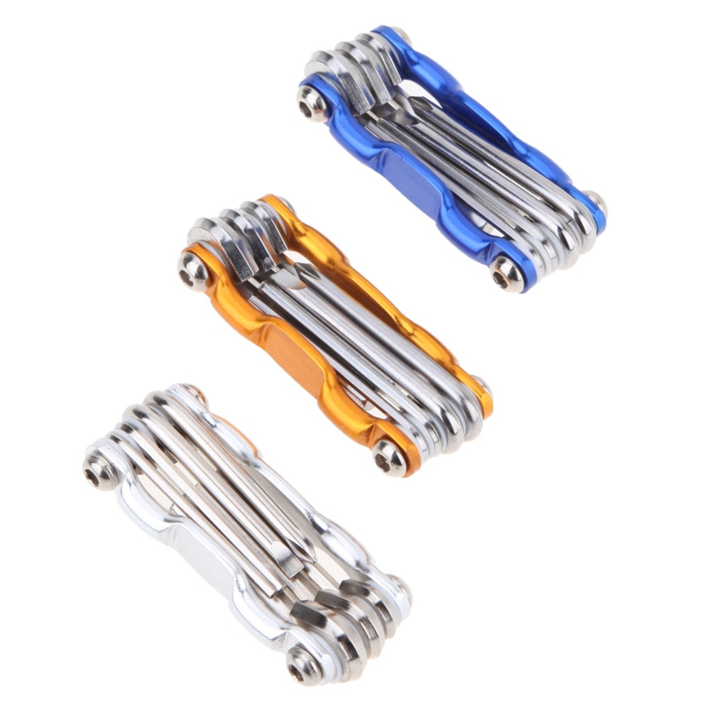 7 in 1 Bicycle multi tool MTB Bike Multi Repair Tool Kit Socket Head Wrench Cycling Screwdriver Tool Multi Tool Color Random