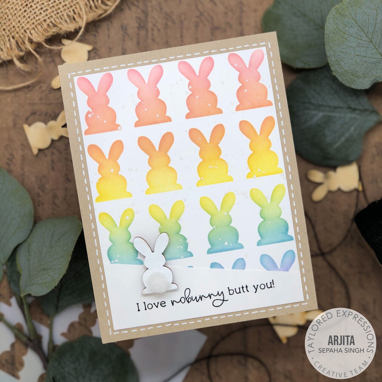 Easter Bunny Metal Cutting Dies and Silicone Stamps Stencil for Scrapbooking Album Decoration Craft for DIY Greeting Card Making