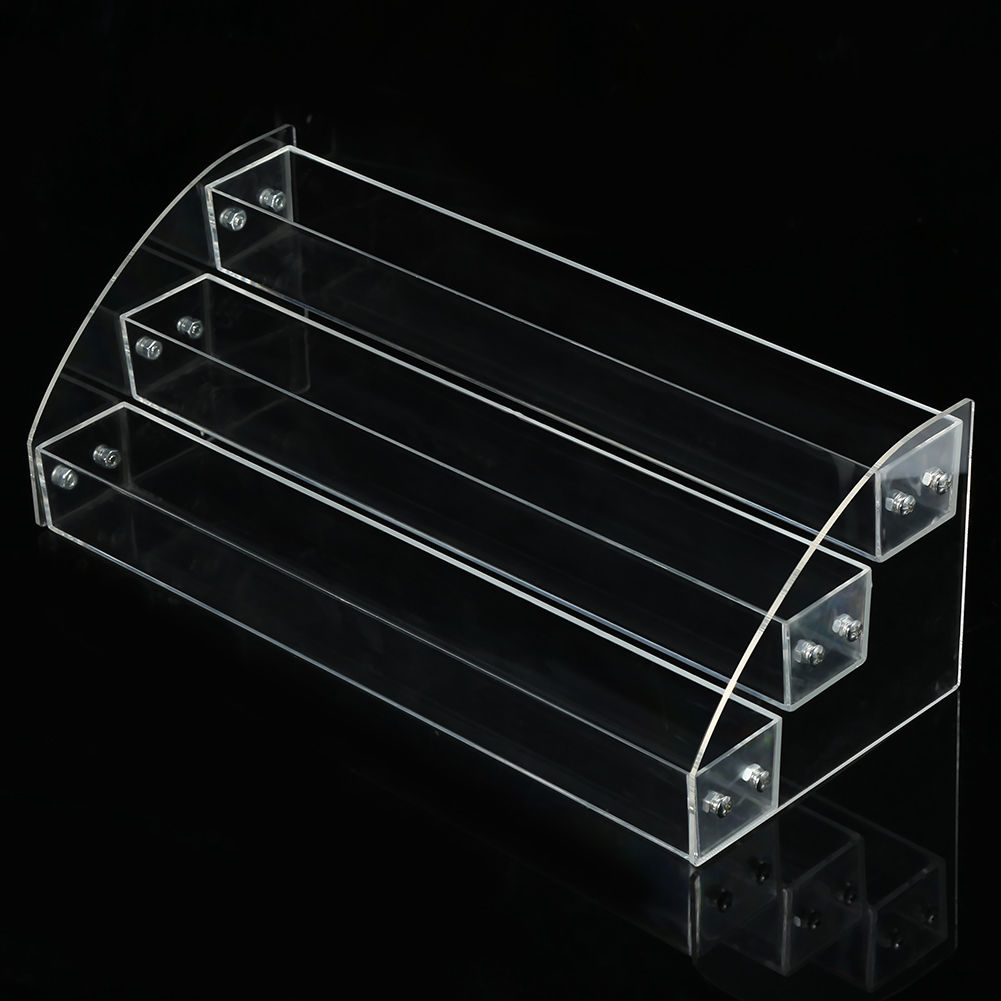 Klar akryl skønhed makeup neglelak opbevaring organisator rack display holder flerlags display stativ manicure værktøj