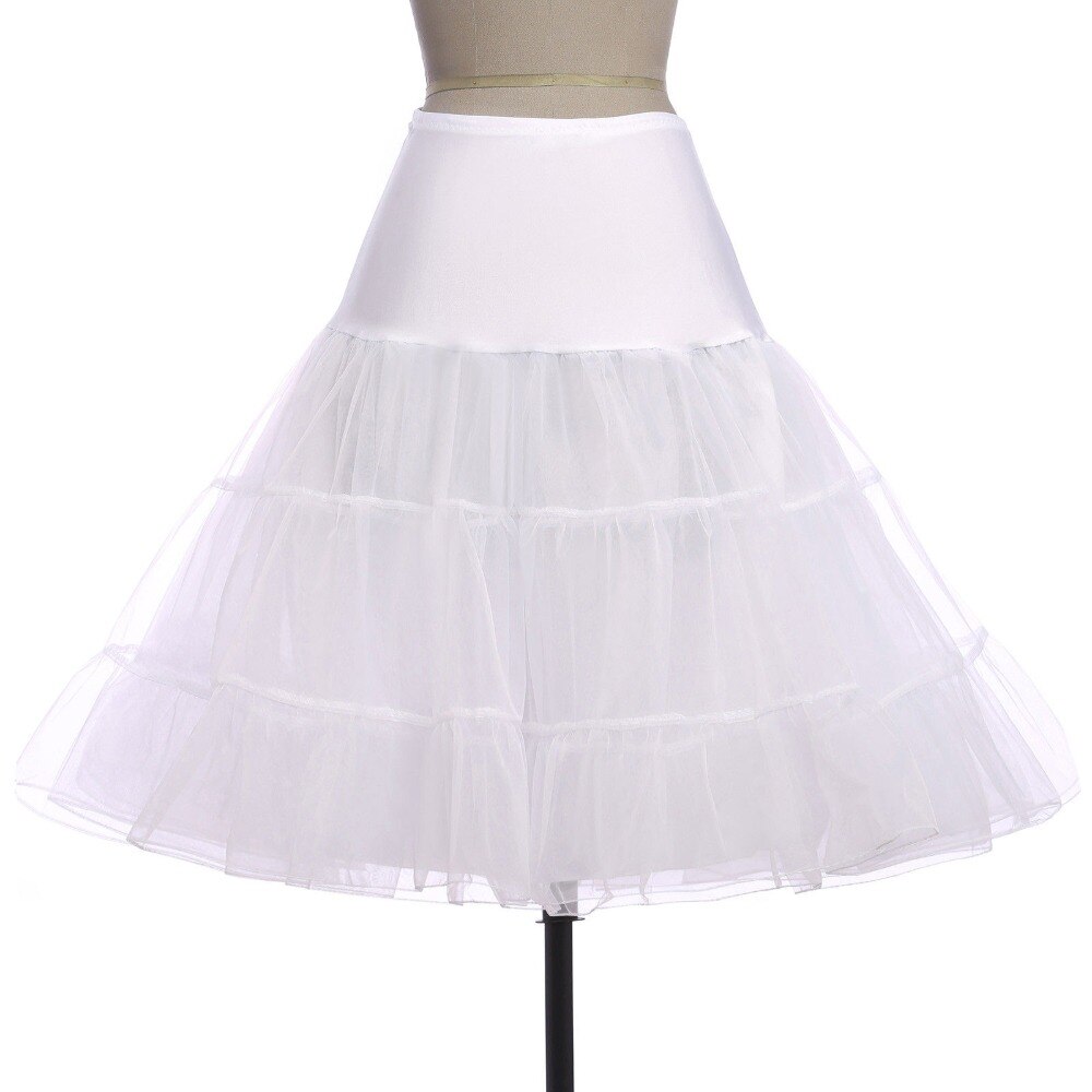 Bridal Wedding Petticoat Crinoline Korte Tule Rok Onderrok Jupon Mariage Sottogonna Bruiloft Accessoires: WHITE