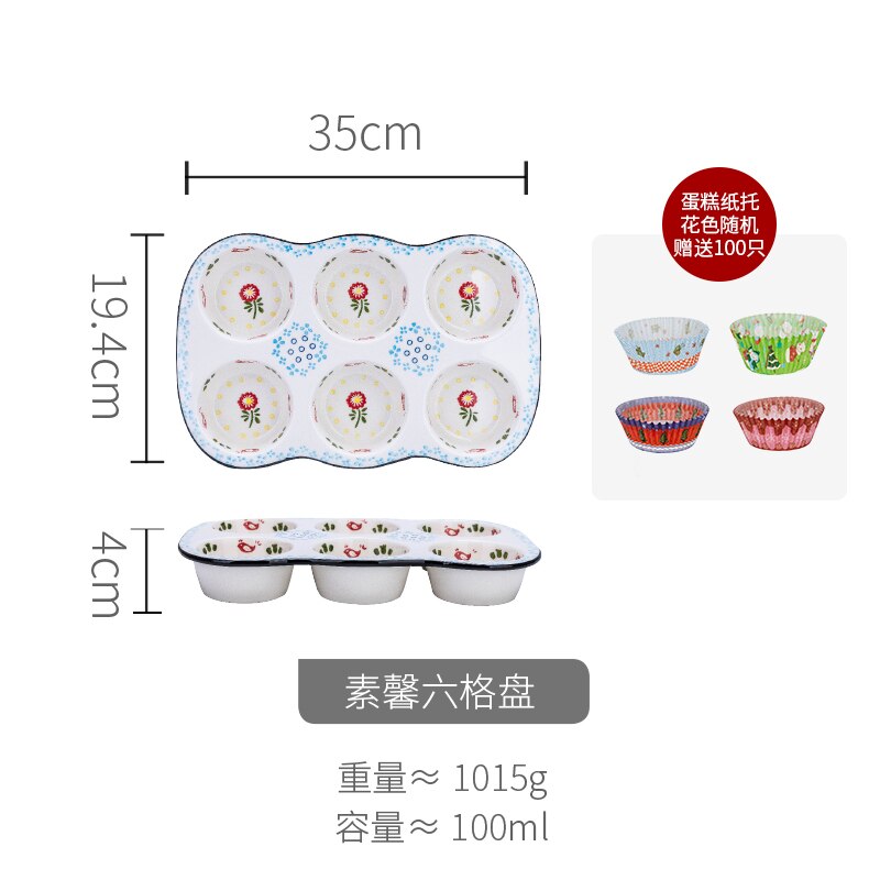 Nordisk keramik bageform non-stick donut kageform varmebestandig hjemmekøkken dessertværktøj  mm60hb: -en