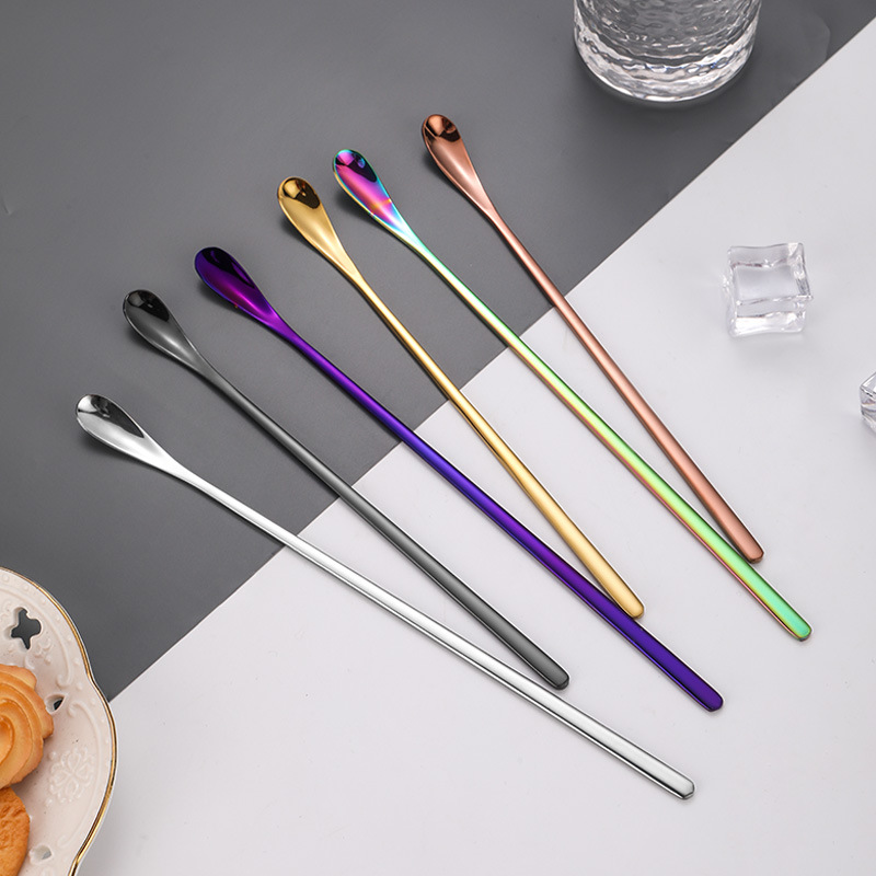 ZLAR 304 Stainless Steel Spoon Coffee Ice Tea Spoon Club Wine Cutlery Tableware Dinnerware Tiny Spoons Kichen Accessories