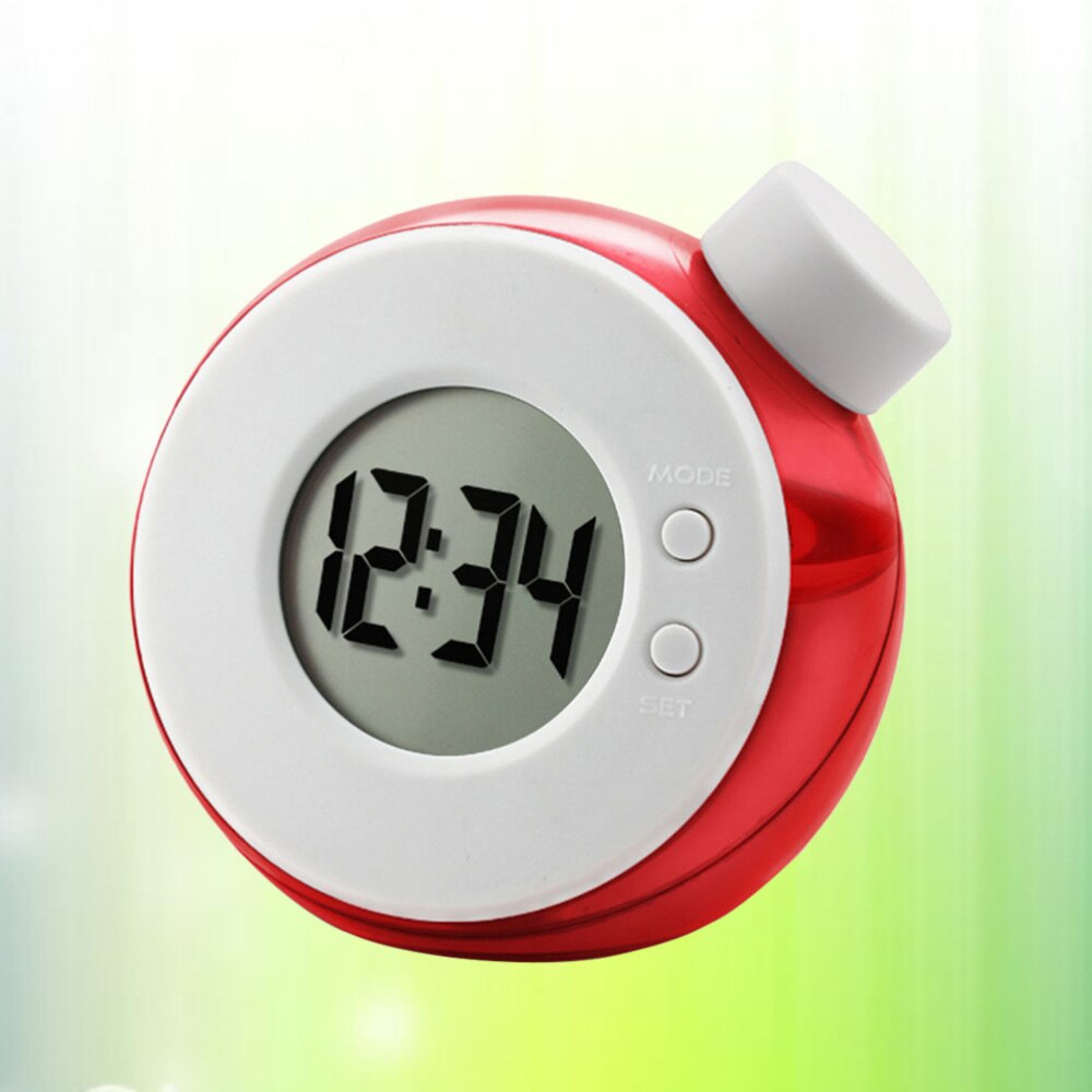 Water Energy Clock LED Display Clock Water Jar Clock Battery Include(Red)