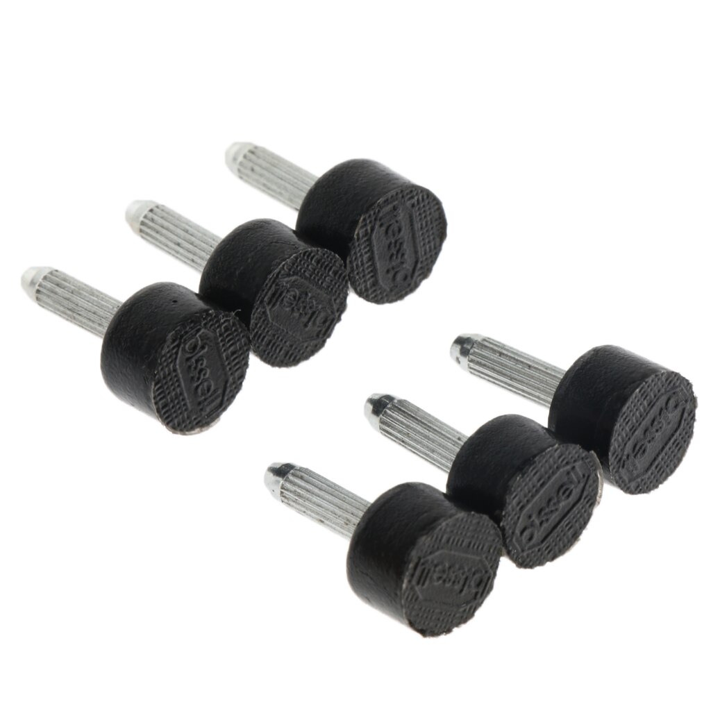 6pack Women High Heel Tips Taps Shoe Dowels Protector Pads Rubber Heel Taps: Black 9x6mm
