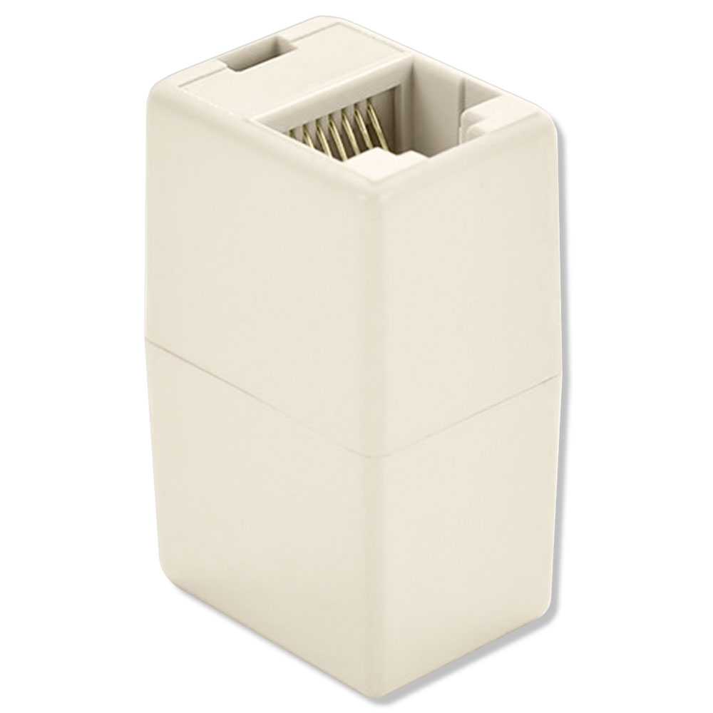Acoplador de Cable RJ45 Beige Cat 8 7 6a 6 5e 5 Adaptador 1000Mbps Doble Hembra Módulo Alargador Extensor Ethernet LAN