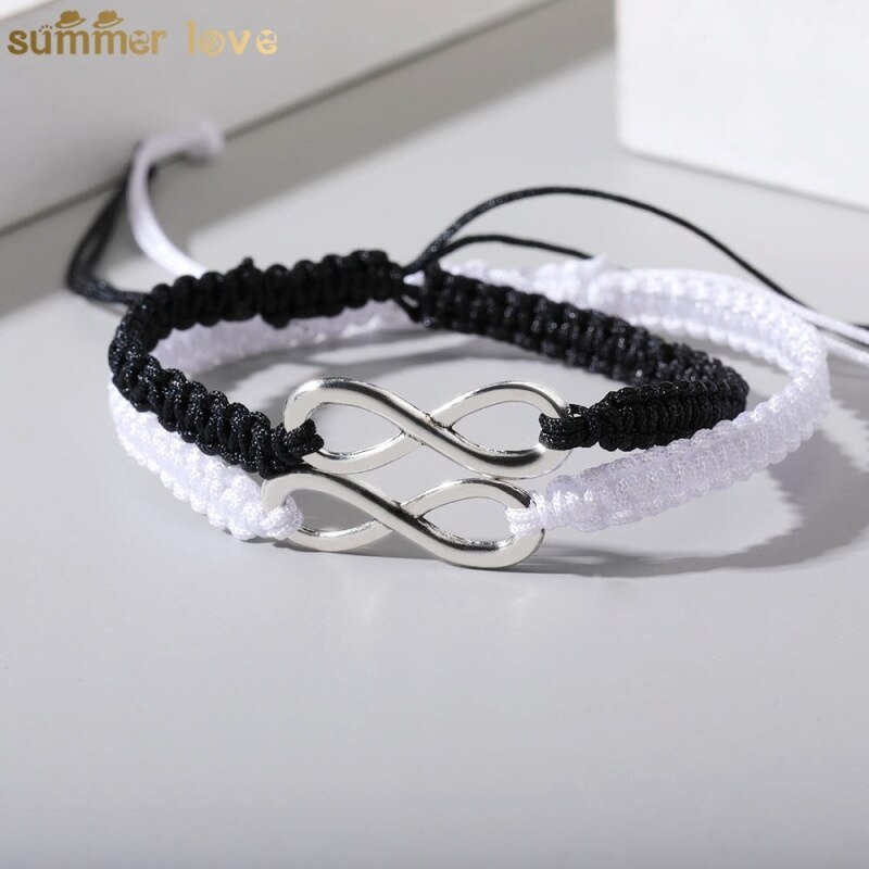 1pcs Infinity Braided Kit Bracelet Friendship Bracelet Set Friendly Love Couples Bracelet Set Infinity Jewelry