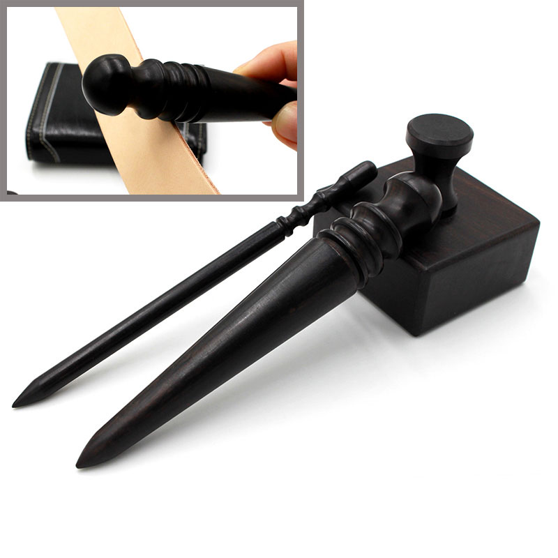 Blackwood Leather Edge Burnisher Leather Polished Grinding Set Wood Edge Slicker Leather Tools Leather Polished Rod