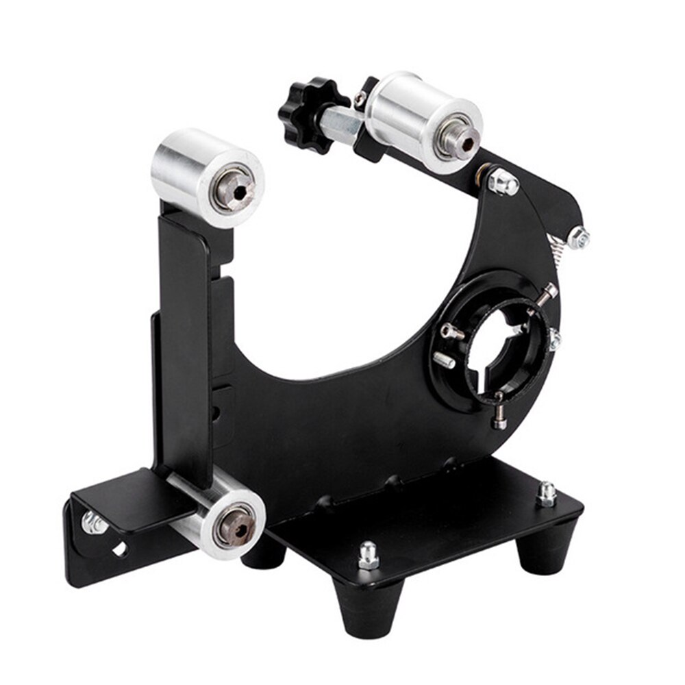 KKmoon Belt Sanding Machine Rack for Angle Grinder Small Belt Sander Attachment Sanding Belt Adapter with 5pcs Sanding Belts