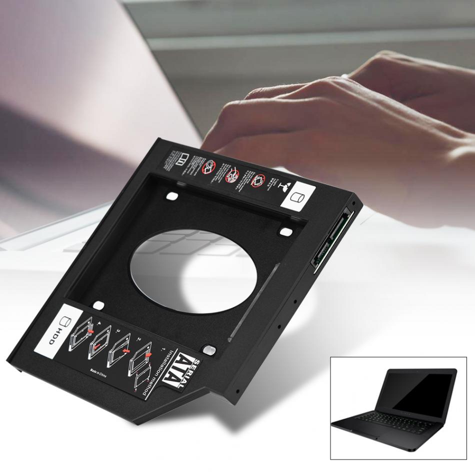 Vbestlife 2.5 " sata hdd ssd kabinet harddisk bay caddy optisk dvd adapter til bærbar 9.5mm or 12.7mm dobbelt