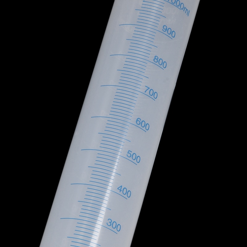 Cilindro de medición de plástico de alto 41 centímetros 1000 mililitros